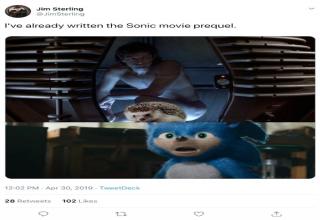 Sonic The Hedgehog Movie Meme -- I've already written the Sonic movie prequel