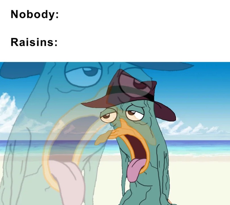 dank memes - cartoon - Nobody Raisins