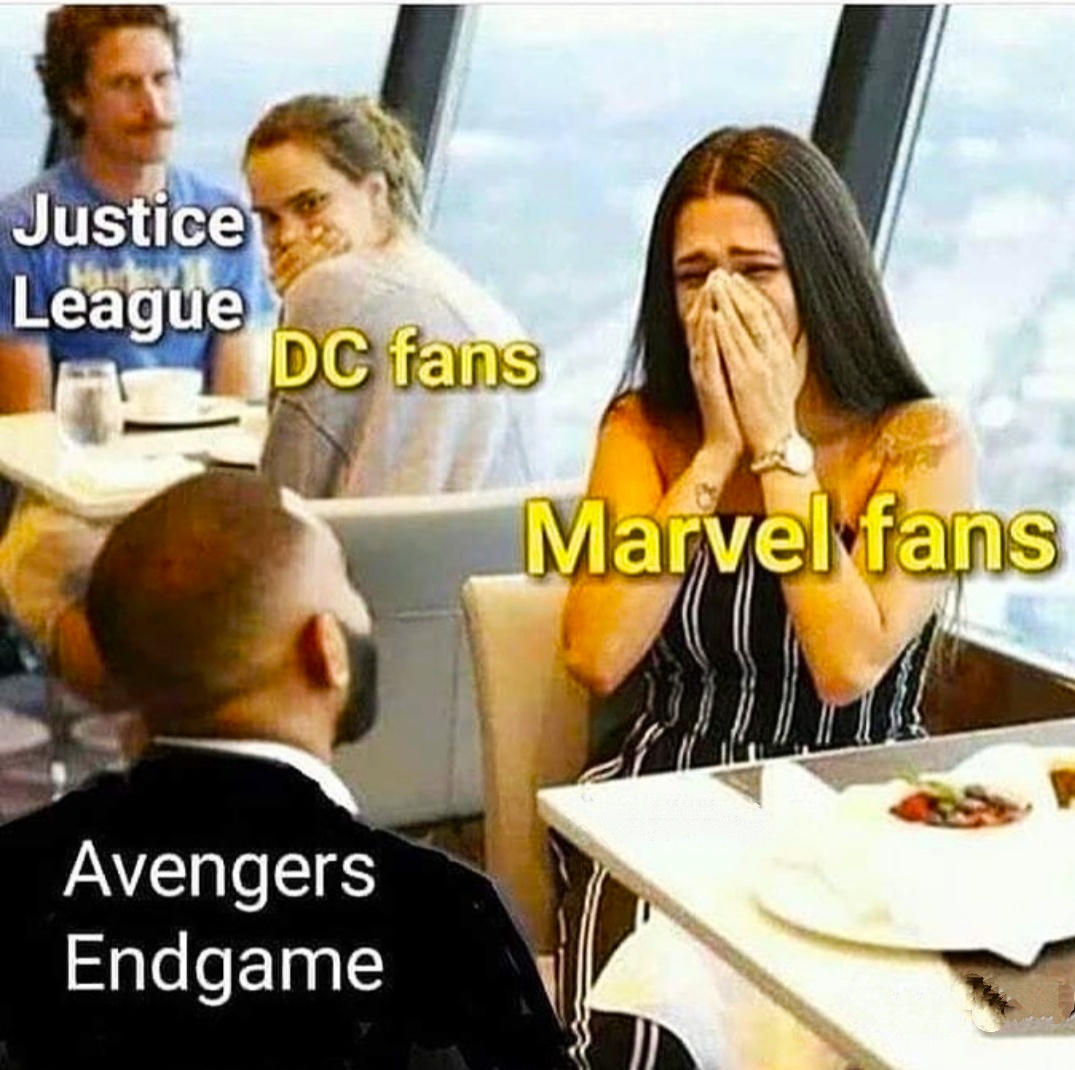 Avengers Endgame memes - american history memes - Justice League Jai Dc fans Marvel fans Avengers Endgame
