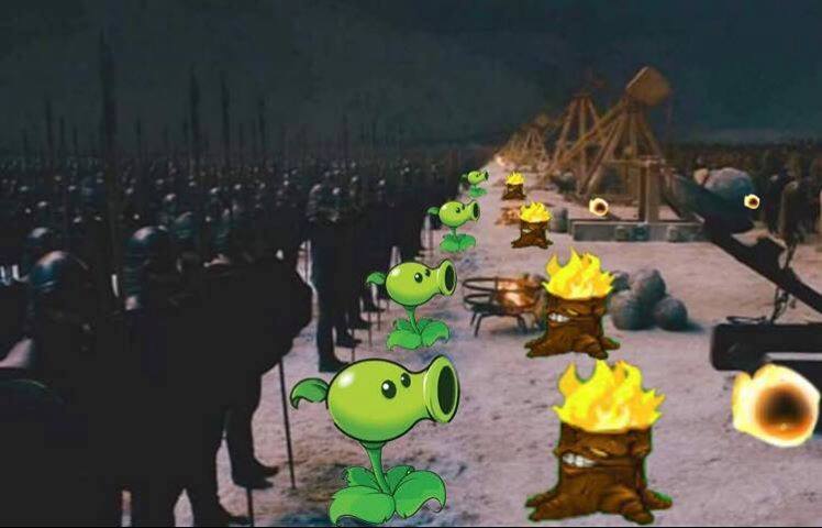 Game of Thrones memes - plants vs zombies