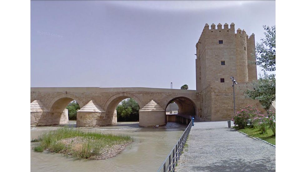 The actual location is the Roman bridge of Cordoba in Andalusia, Spain.