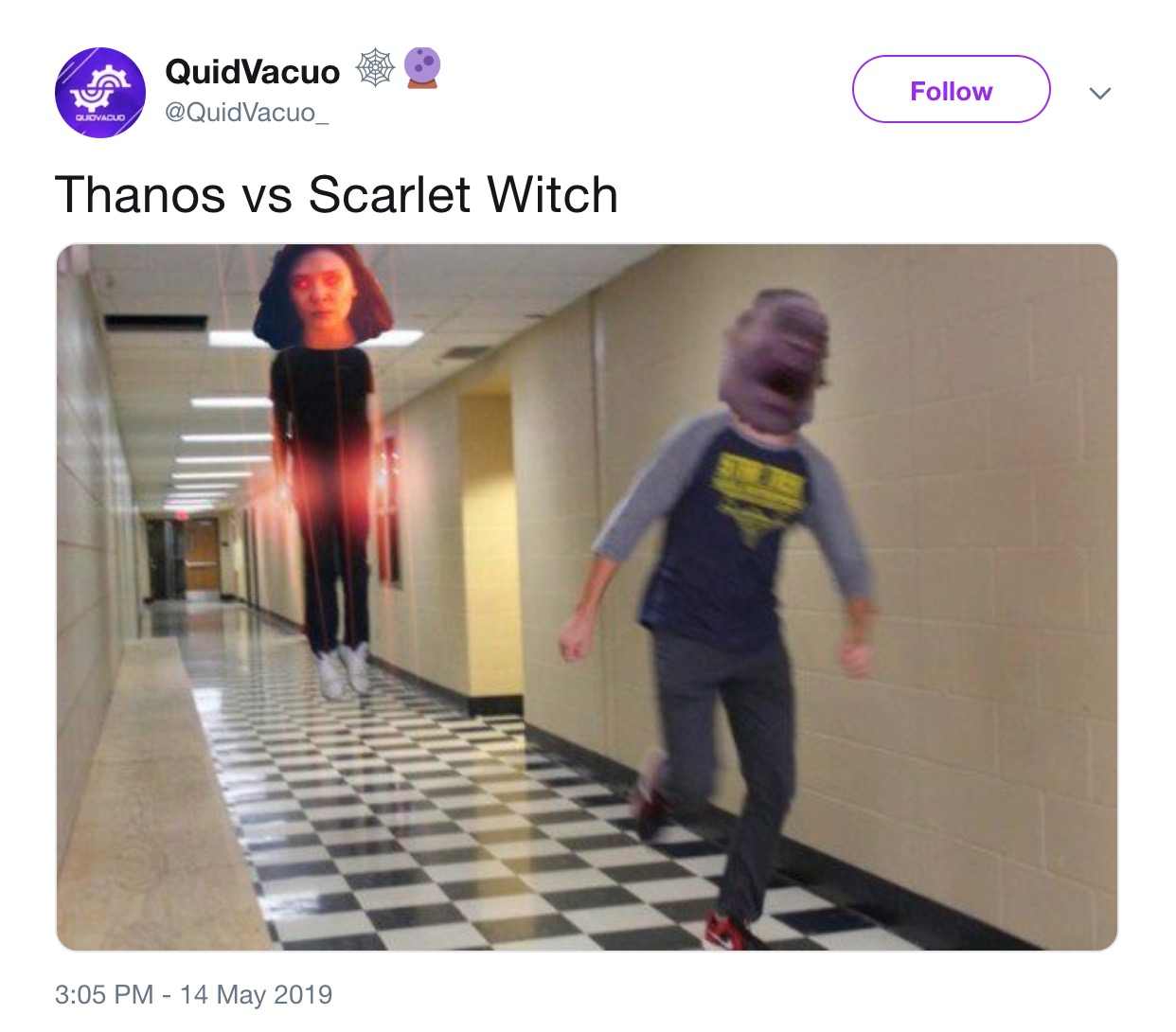 Thanos Endgame meme - lv 50 mafia boss Thanos vs Scarlet Witch