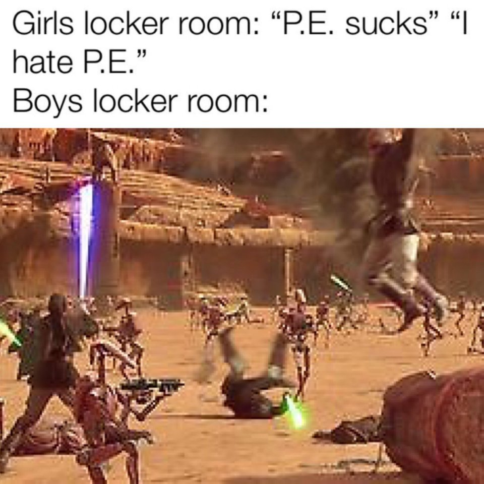 boys locker room meme - Girls locker room