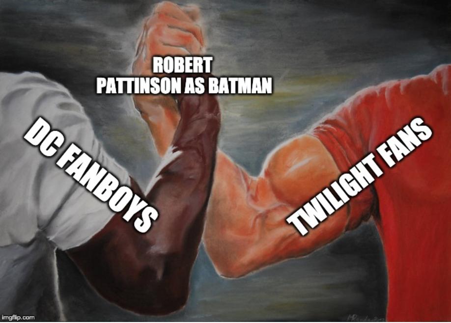 Robert Pattinson Batman Memes - free dive to the future memes - Robert Pattinson As Batman Dc Fanboys Twilight Fans imgflip.com