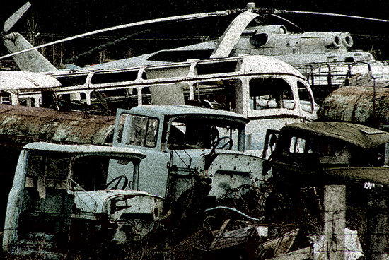 haunting chernobyl pictures of scrap