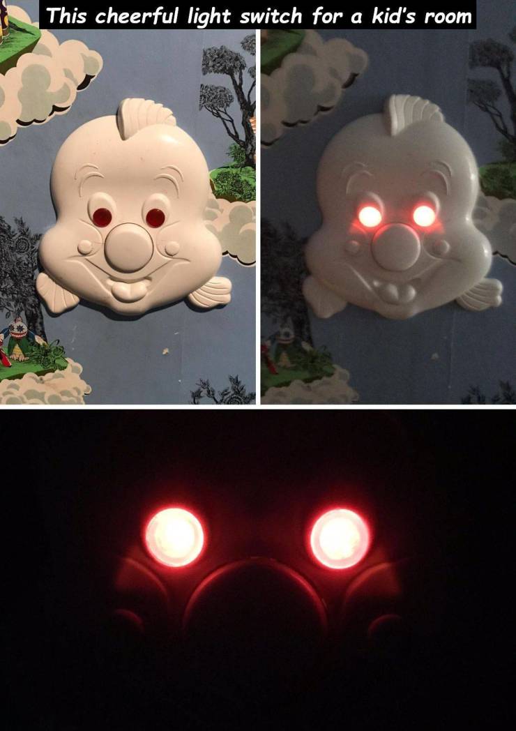 Nailed it - design fail kids - This cheerful light switch for a kid's room