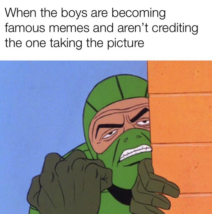 Me and the boys meme -  60's spiderman villains - When the boys are becoming famous memes and aren't crediting the one taking the picture