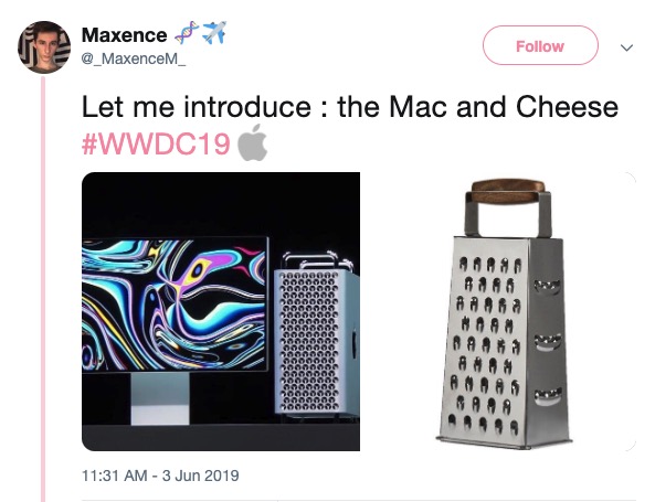 Mac Pro Cheese Grater memes - communication - Maxence Let me introduce the Mac and Cheese 9068 A Ha # A# BAHa Bho 626600 94808000 6.0.0.0.0.0.0 RO6 Barro 10000 0000000 Saga 44