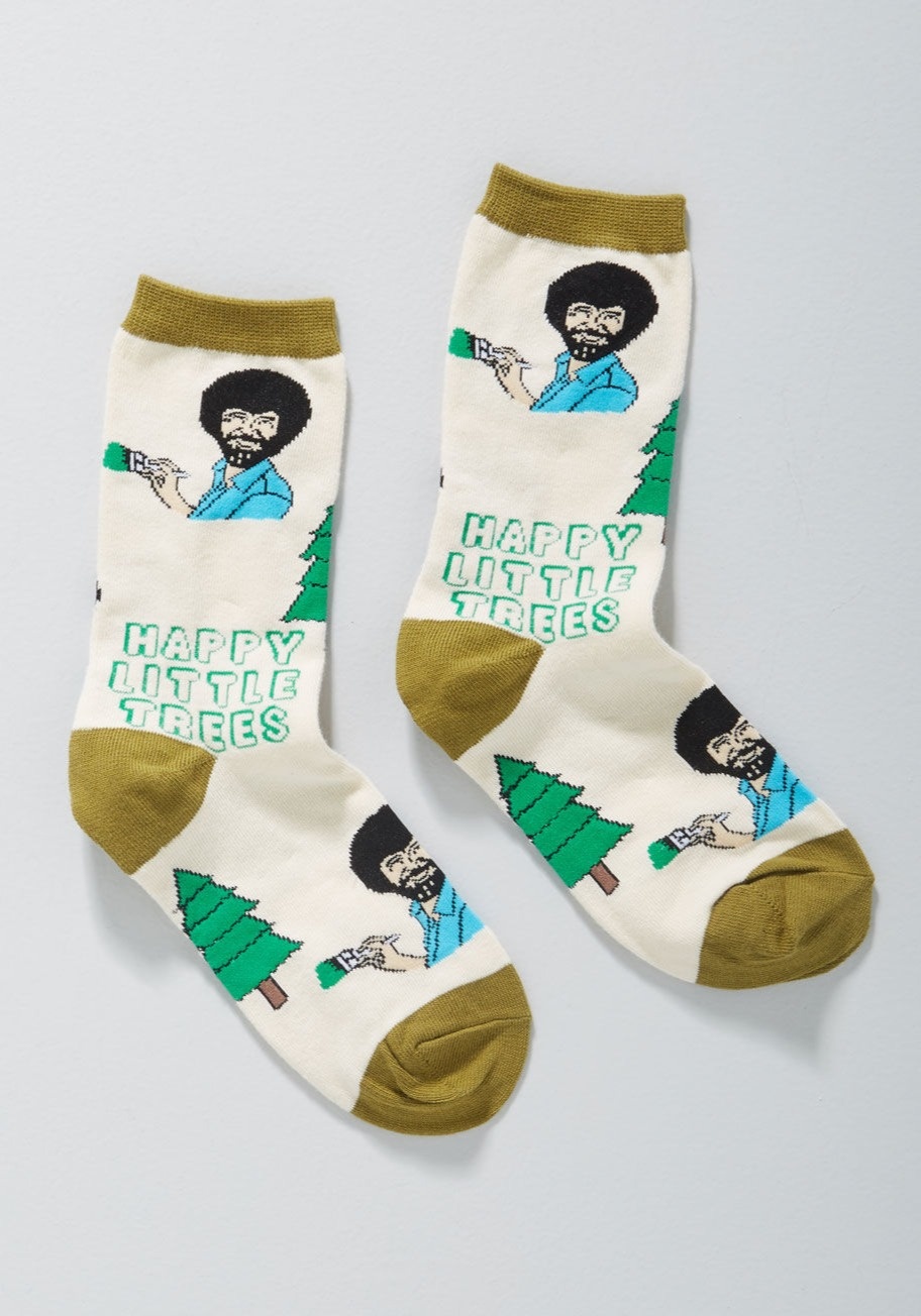 sock - Happy Little Strees Happy Little Trees