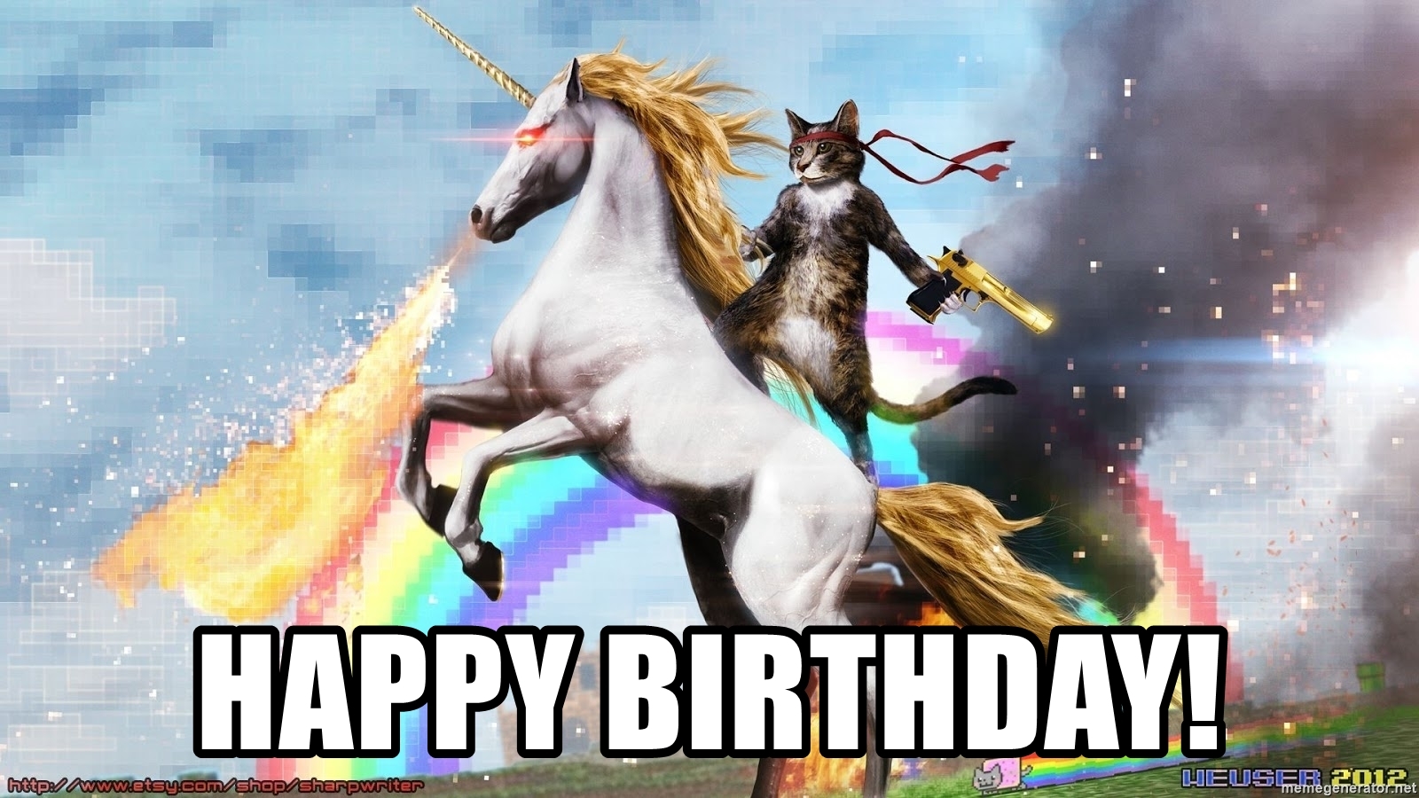 cat birthday memes - ruler of the internet - Happy Birthday! hip W ycomshopahorror HEUSFA2912