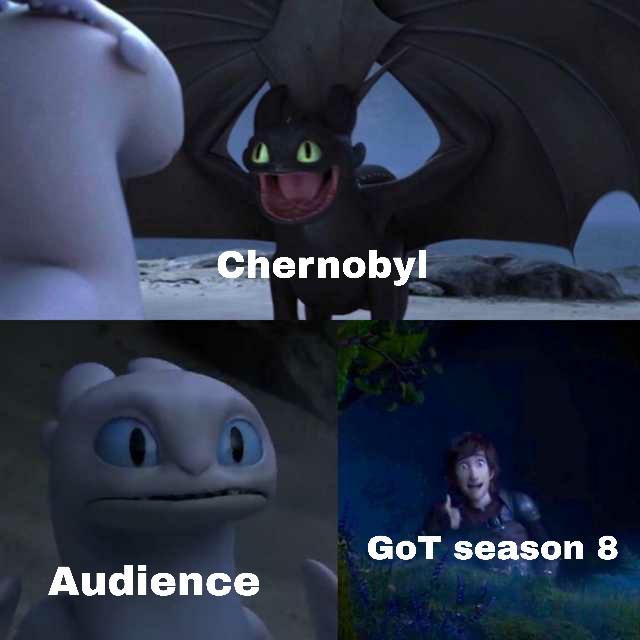 chernobyl meme about daño moral - Chernobyl Got season 8 Audience