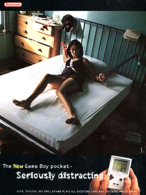 gameboy pocket ad - Nintendo The New Game Boy pocket. Seriously distracting Slim, Stylish, 30% Smaller And Plays All Existing Came Boy Softuare.Price 419.89