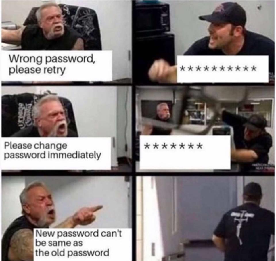 Wrong password funny, hilarious, clean meme 2020