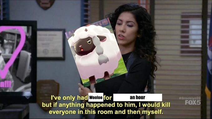 wooloo memes about sparknotes twitter - za I've only had Wooloo for an hour but if anything happened to him, I would kill everyone in this room and then myself. Brooklyn99 FOX5