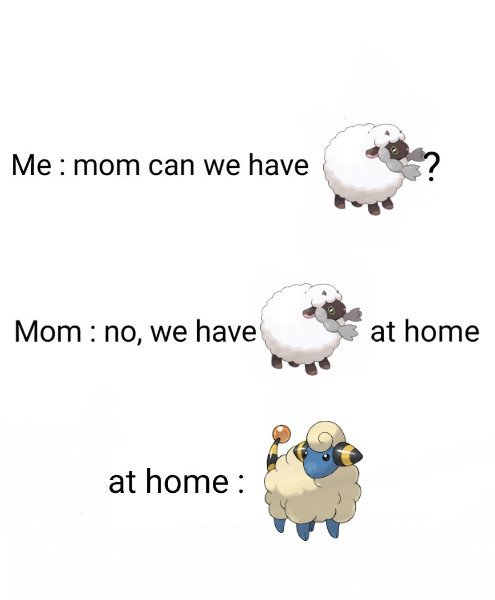wooloo meme about how wooloo is better than mareep.