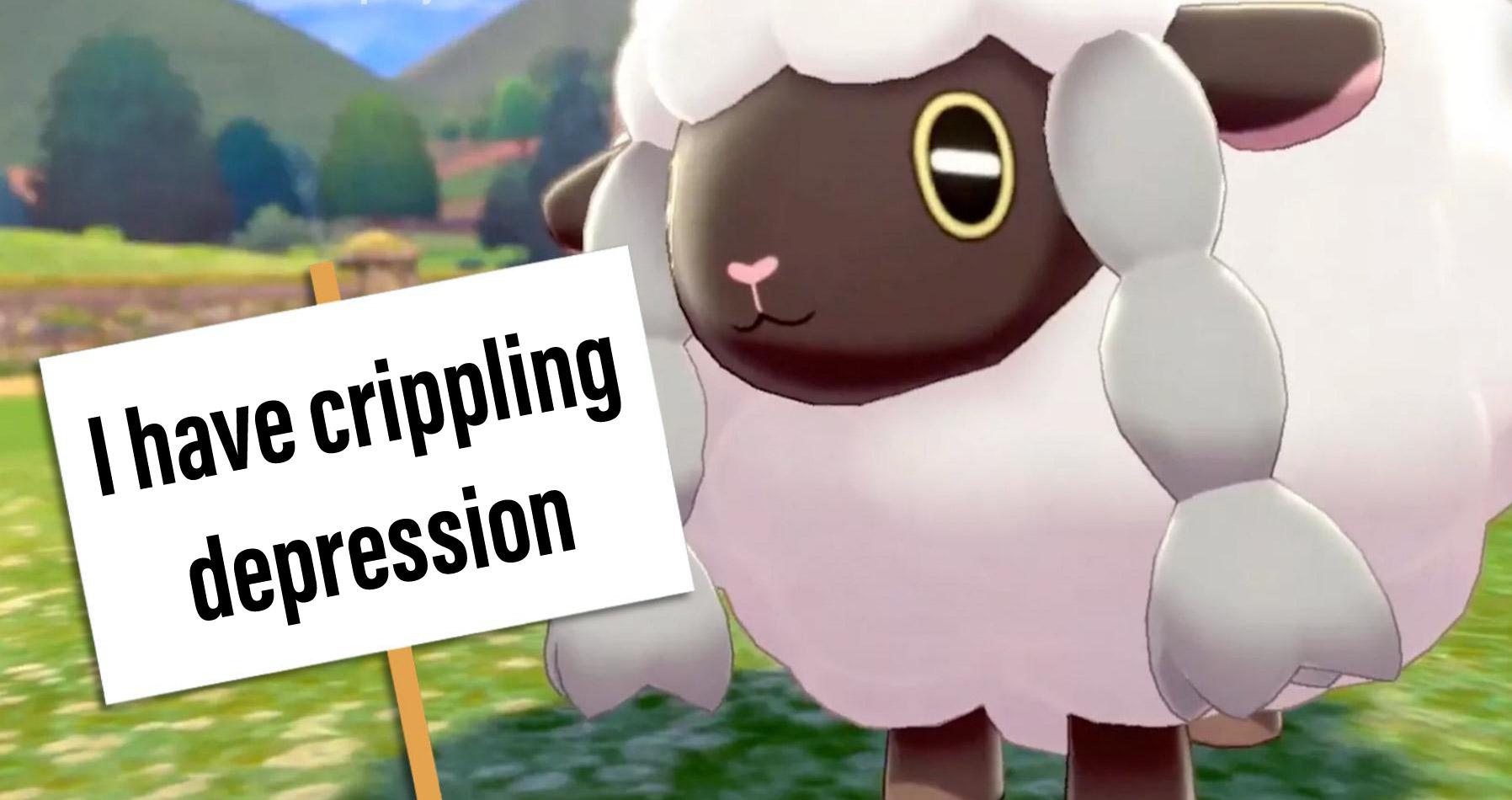 Wooloo PETA meme about crippling depression.
