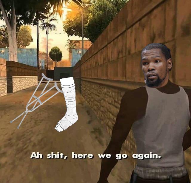 funny nba finals meme that about ah shit here we go again - Ah shit, here we go again.