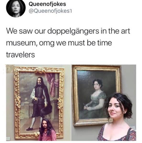 lavender - Queenofjokes We saw our doppelgngers in the art museum, omg we must be time travelers