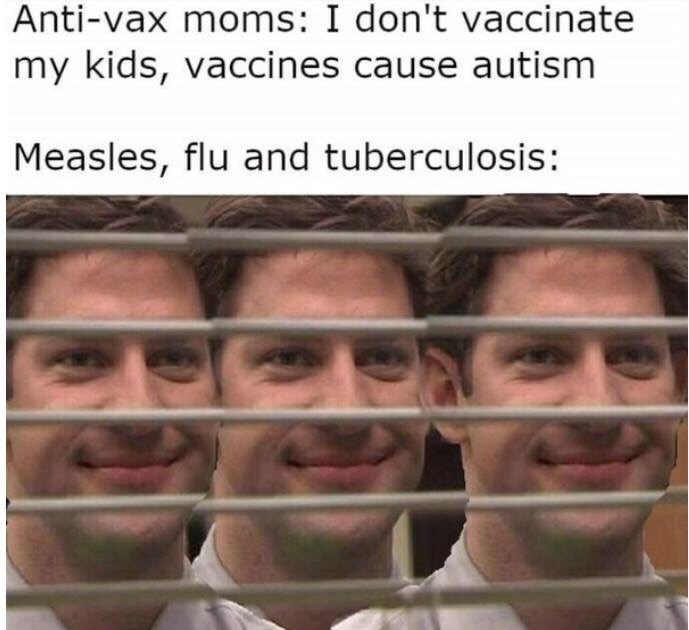 anti-vaxx memes that say, anti vax memes - Antivax moms I don't vaccinate my kids, vaccines cause autism Measles, flu and tuberculosis