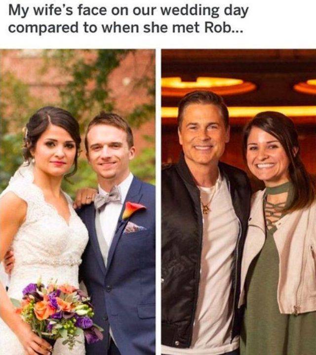 rollo tomassi wife - My wife's face on our wedding day compared to when she met Rob...