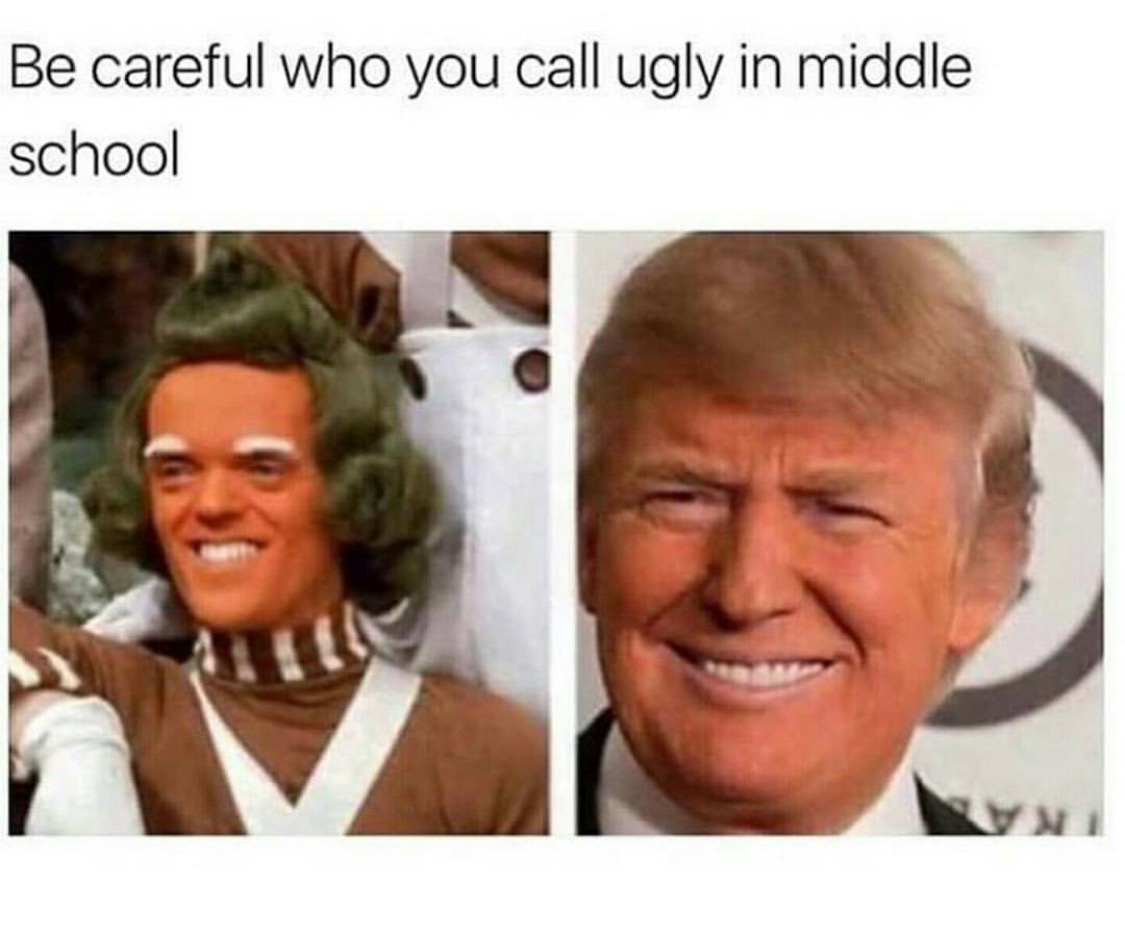 careful who you call ugly in middle school trump - Be careful who you call ugly in middle school Vw