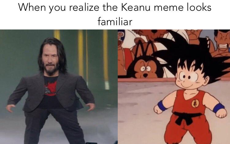 Keanu Reeves meme - mini Keanu - I thought he looked familiar
