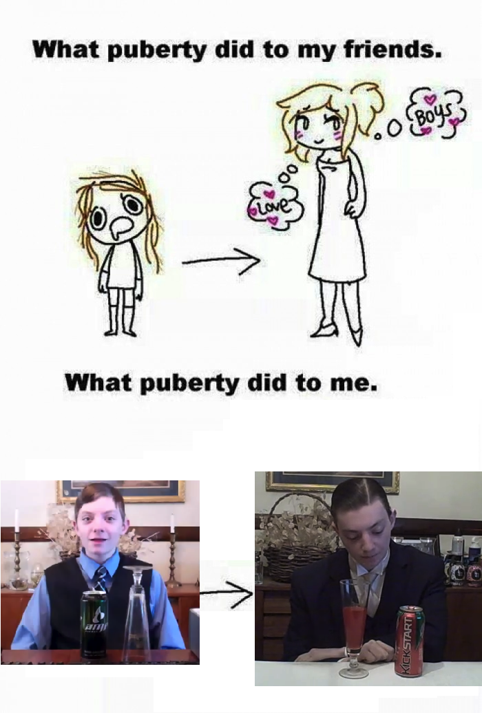 ReviewBrah Memes - puberty did to me - What puberty did to my friends. What puberty did to me. Hista