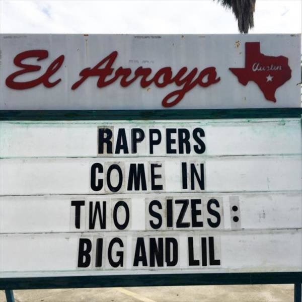 street sign - Culi El Arroyo Rappers Come In Two Sizes Big And Lil