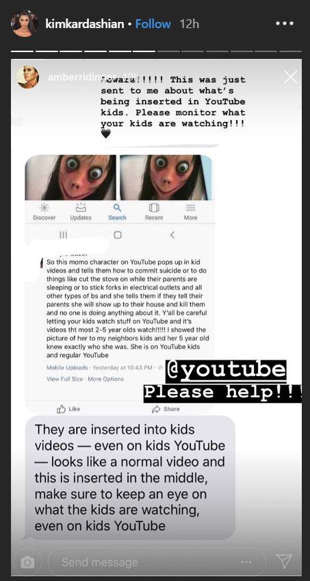 momo meme - kimkardashian . 12h amberridin sewara!!!!! This was just sent to me about what's being inserted in YouTube kids. Please monitor what your kids are watching!!! Discover Updates Search Recent More 111 So this momo character o