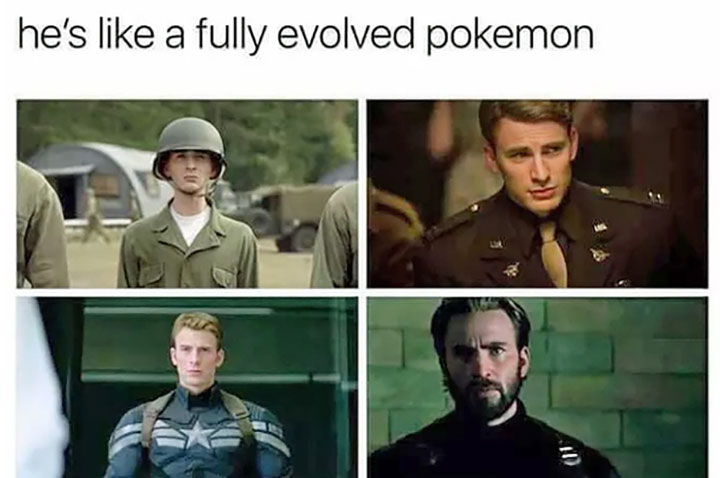 Unbelievable funny pics - marvel memes he's a fully evolved pokemon