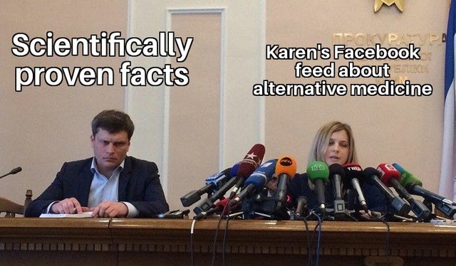 Karen Memes - Scientifically proven facts Karen's Facebook feed about alternative medicine Jut
