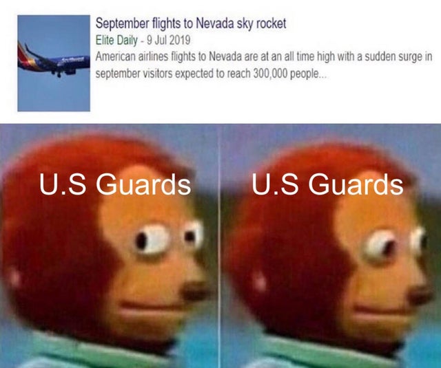 September flights to Nevada skyrocket meme