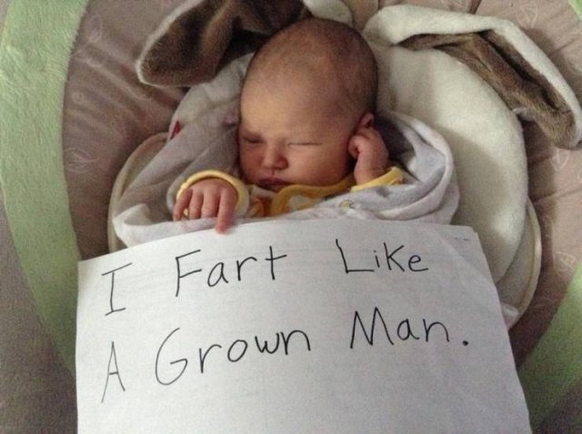 baby shaming - T Fart A Grown Man.