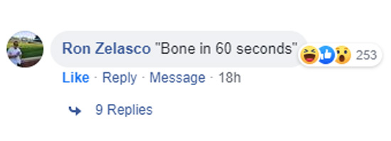 organization - Do 253 Ron Zelasco "Bone in 60 seconds" Message 18h 4 9 Replies