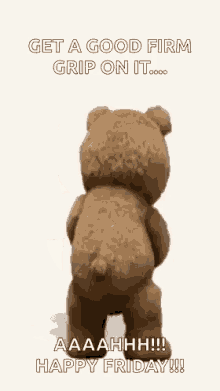 teddy bear - Get A Good Firm Grip On It... Aaaahhh!!! Happy Friday!!!