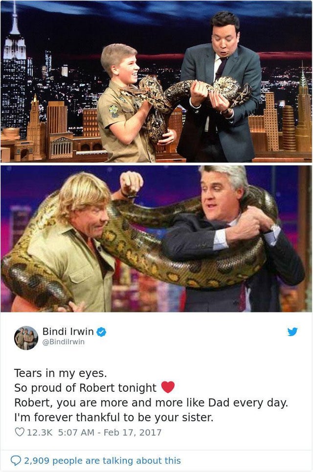 clean meme - Bindi Irwin - Bindi Irwin Tears in my eyes. So proud of Robert tonight Robert, you are more and more Dad every day. I'm forever thankful to be your sister. 2,