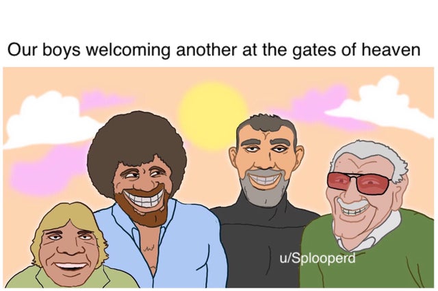 clean meme - people - Our boys welcoming another at the gates of heaven uSplooperd