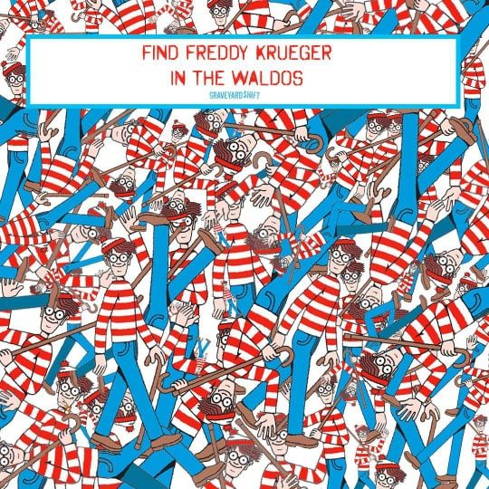 pattern - Find Freddy Krueger In The Waldos 8507 Graveyard Shift Is Wa O M