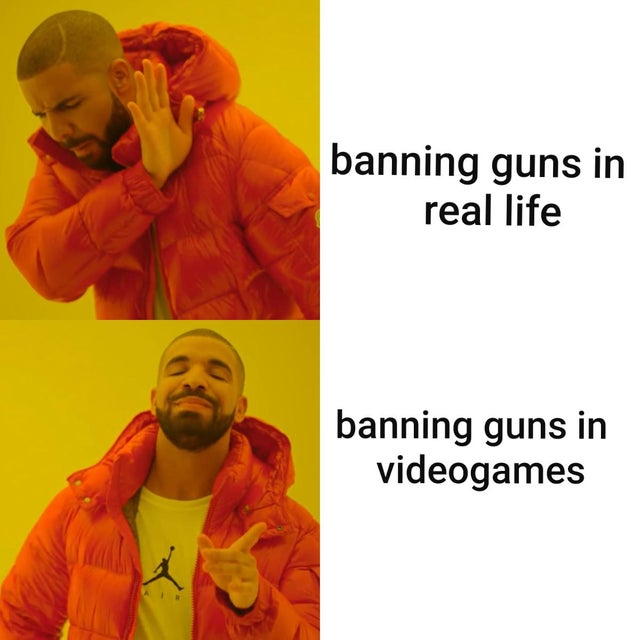 video game violence - yanderedev memes - banning guns in real life banning guns in videogames
