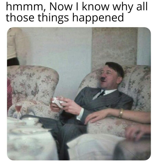 video game violence - hitler xbox - hmmm, Now I know why all those things happened