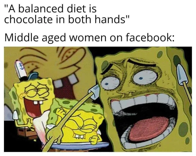 kid when i grow up i want - A balanced diet is chocolate in both hands Middle aged women on facebook