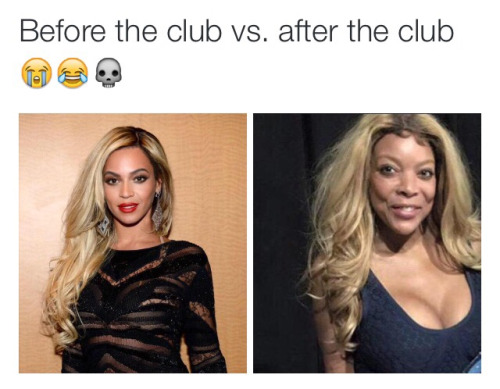 Funny memes for her - Before the club vs. after the club