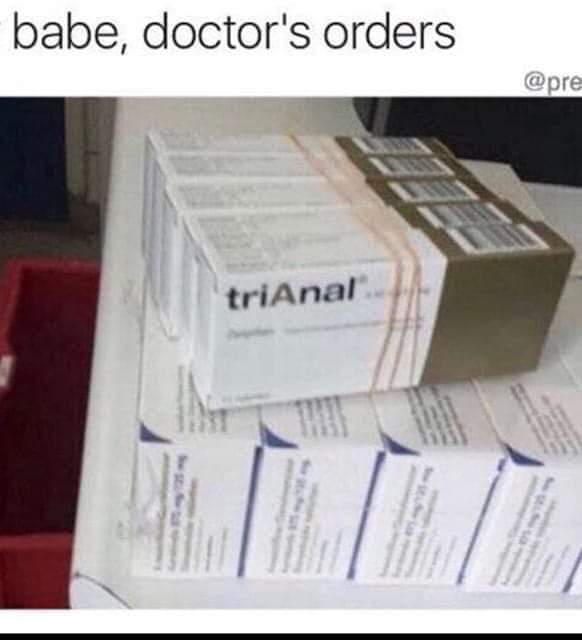 sorry babe doctor's orders - babe, doctor's orders triAnal