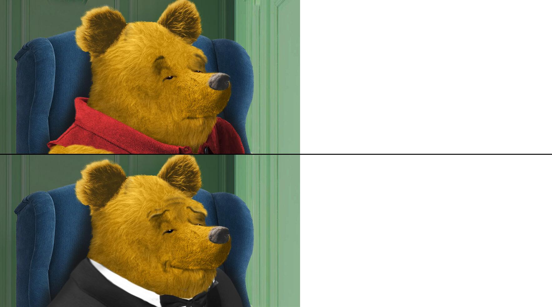 winnie the pooh meme template
