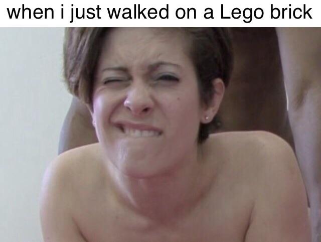 months of the year - when i just walked on a Lego brick