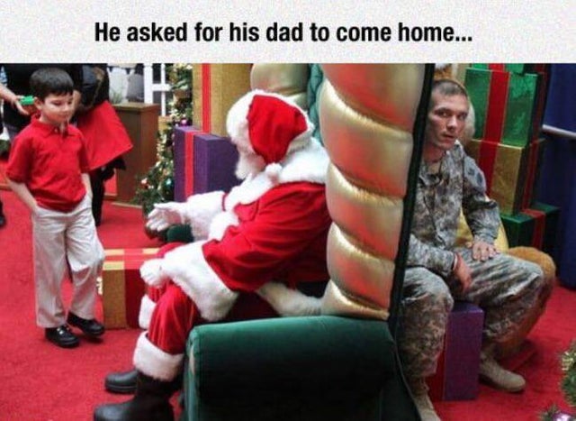 do dads like for christmas - He asked for his dad to come home...