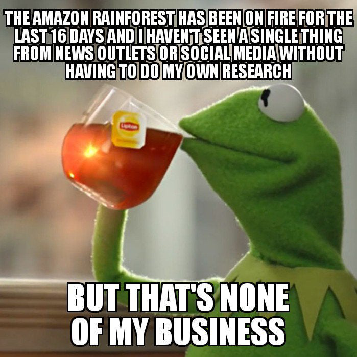 Amazon Rainforest - patriots loss memes - The Amazon Rainforest Has Been On Fire For The Last 16 Days And I Haventseen A Single Thing From News Outlets Or Social Media Without Having To Do My Own Research But That'S None Of My Business