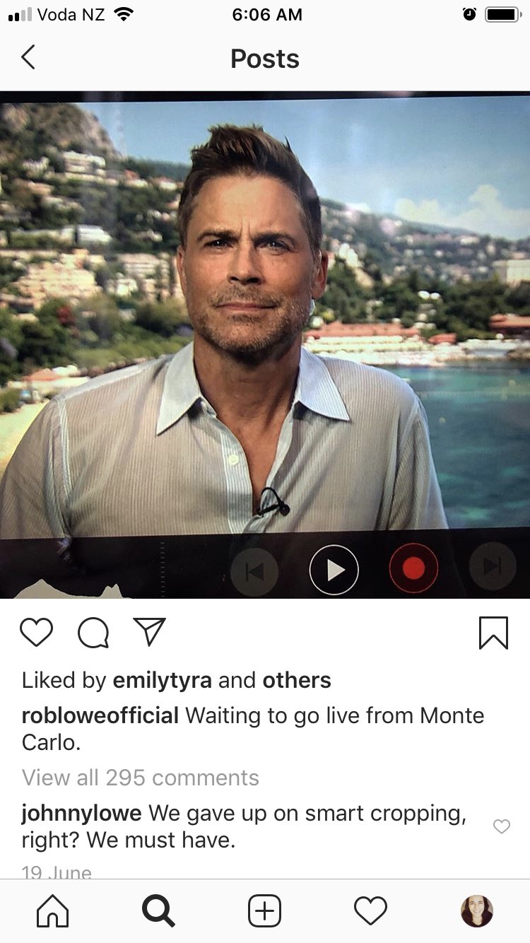 emilytyra and others robloweofficial Waiting to go live from Monte Carlo. View all 295 johnnylowe We gave up on smart cropping, right? We must have. 19 June