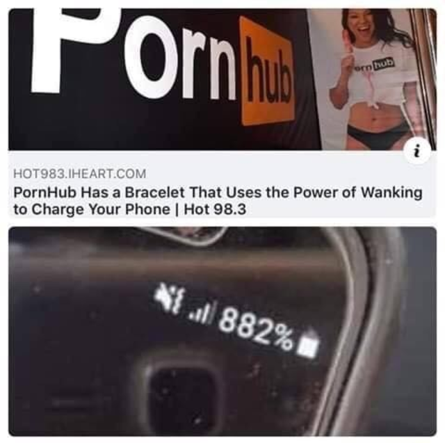 pornhub bracelet to charge phone - Pornhub ornhub HOT983. Iheart.Com PornHub Has a Bracelet That Uses the Power of Wanking to Charge Your Phone Hot 98.3 X 882%