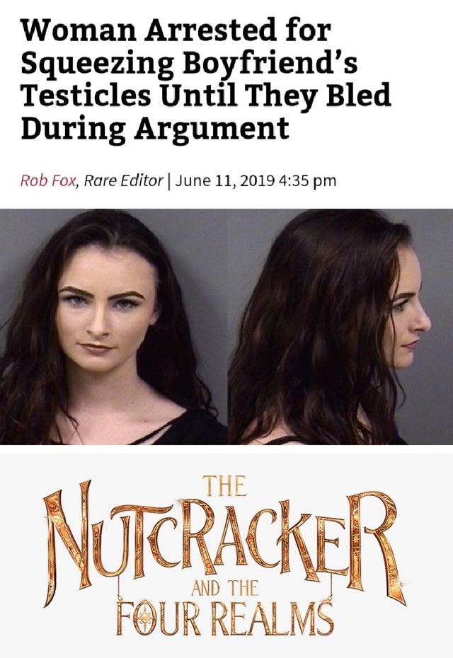 tespa infotech - Woman Arrested for Squeezing Boyfriend's Testicles Until They Bled During Argument Rob Fox, Rare Editor | The Nutcracker And The Four Realms